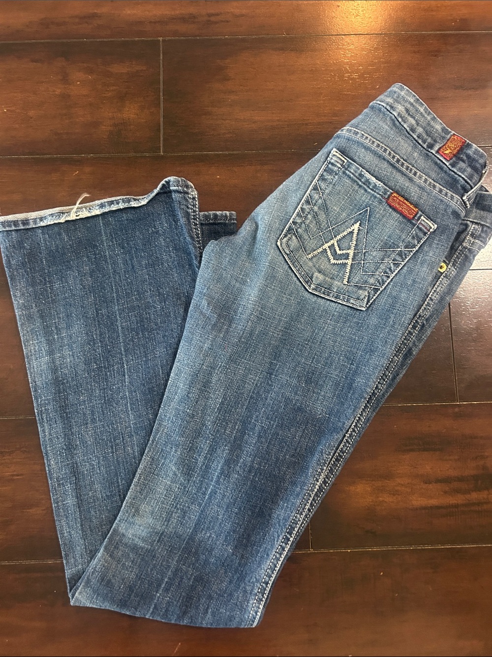 7 For All Mankind Women's Medium Blue Bootcut Jeans